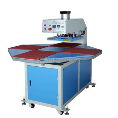 China Garment Shops 4 Station Rotary Worktable Semi-automatic T-shirt Heat Press Machine en venta