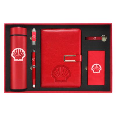 China 2020 Agriculture Custom Logo Notebook Pen VACUUM Cup Bottle USB Driver Incorporated Gift Set Business Giveaways Gift for sale