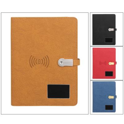 China Insurance Activities Gift Set Product Power Bank Notebook Smart Charger Daolin Wireless Paper With Wireless Charging for sale