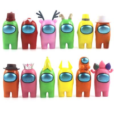 China High Quality Cartoon Toy 12 Pcs 7.5-9cm PVC Toys Show Decorations Among Us Action Numbers Toys for sale