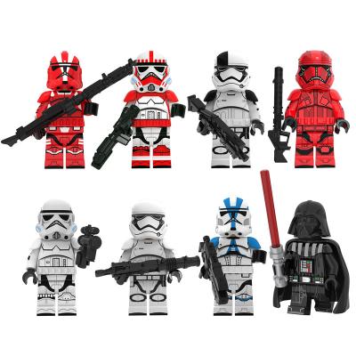 China Building Block Toy StarWars The Clone Troopers Mini Figure Toys 8Pcs Set KT1034 for sale