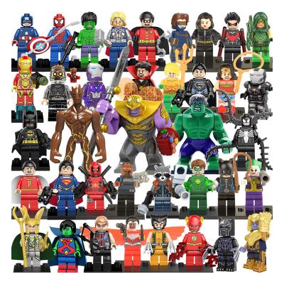 China Captain A Building Blocks Mini Figure Toys of Mini Figures Block Toys Thanos Ironman of Super Heroes Building Toy 38Pcs for sale