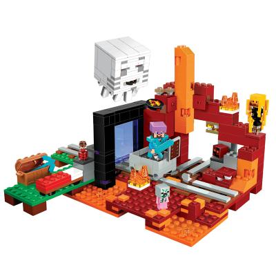 China Construction Toy Hot Sales Mine Craft Le Go Compatible The Low Portal Block Mini Figure Toys 411Pcs 81057 for sale