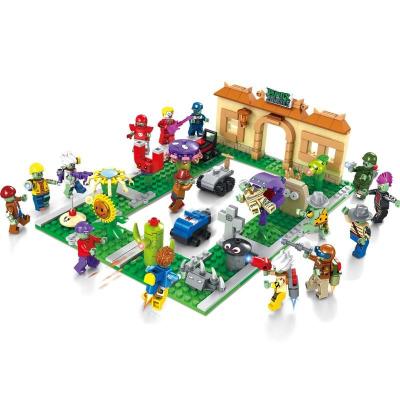 China Toy Plants Vs Zombies The Crazy Backyard Building Block Mini Figure Toys 687Pcs JX90086 for sale