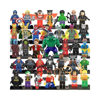 China Ironman 35Pcs Set Toy Super Heroes Spider Man Building Blocks Mini Figure Toys Bat Man Construction for sale