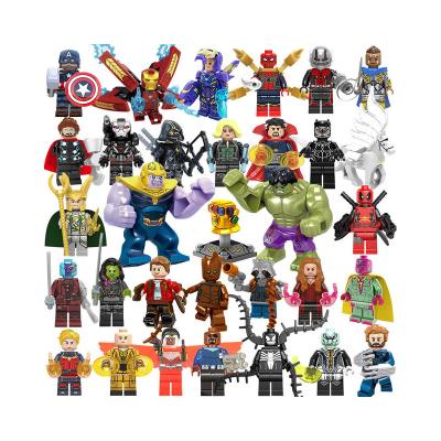 China Set of Ironman Thanos Infinity Gauntlet Building Blocks Mini Figure Toys 32Pcs Spider-Man Toy Super Heroes Bat Man Construction for sale