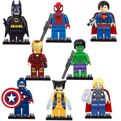 China The Super Heroes of Building Block Toy 8Pcs Mini Figure Toys with Bases DG818 for sale