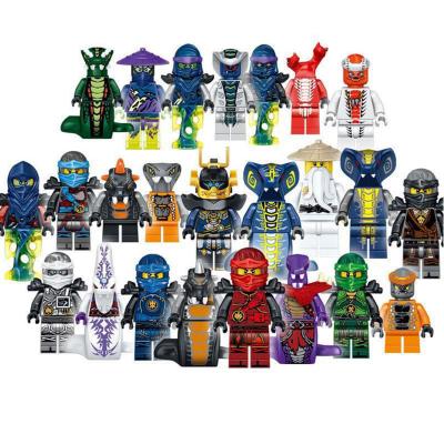 China 24Pcs Building Toy Set Block Ninja Go Legos Building Blocks Mini Figure Toys Compatible for sale