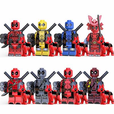 China Building Toy New Arrival 8Pcs Compatible Super Heroes Legos Dead Pool With Building Blocks Dogs Mini Figure Toys for sale