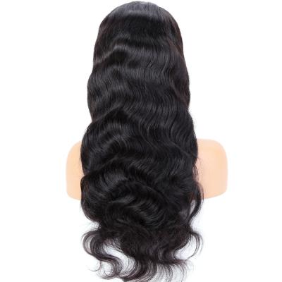 China Premier Density Cuticles Aligned Virgin Hair 150% Density Body Wave Lace Front Wig Hd Transparent Lace Wig for sale