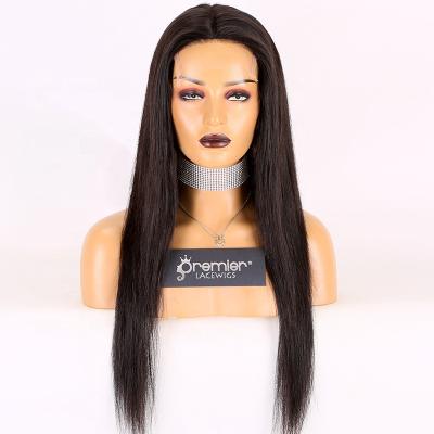 China New arrivals straight virgin colors human hair 5X5 hd lace wigs invisible hd lace wigs brazilian remy closure wigs for sale