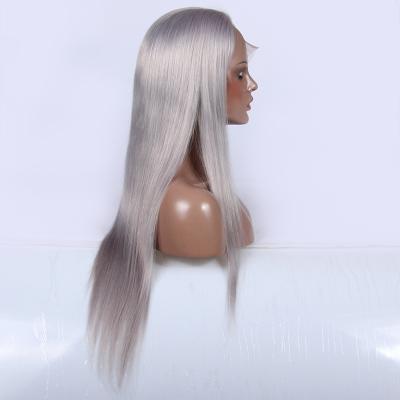 China Full lace wig full lace hair wig wholesale straight gray gray hair long for sale