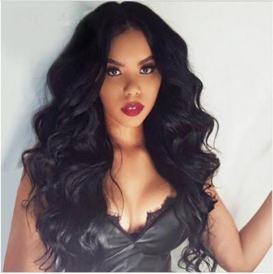 China 150% High Density Brazilian Remy Human Hair Full Body Wave Glueless Lace Front Wigs Full Lace Wigs for sale