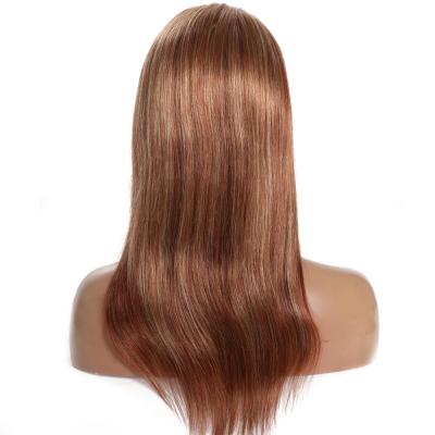 China Premier Silky Straight Virgin Brazilian Human Hair Transparent Swiss Wave Lace Front Wigs Low Density 80% To 90%density Full Lace Wigs for sale