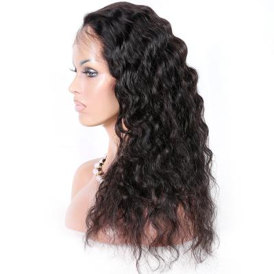 China Premier Virgin Deep Body Wave 100 Full Lace Brazilian Hair Wigs With Hairline Pre Plucked for sale