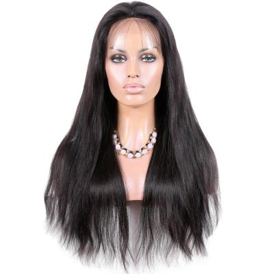 China Virgin Mongolian Hair Silky Straight First Full Lace Wig 100 Glueless Hair Wigs For African Americans for sale