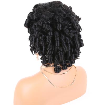 China Factory Direct Wholesale Strong Short Spiral Curly Lace Full Lace Wigs Transparent Curly Full Lace Wigs for sale