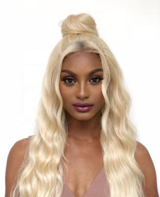 China Great Stock After Washing Back Wave In Good Return 100% Virgin Human Hair Wavy #613 Blonde Full Lace Wigs for sale