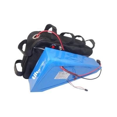 China Custom E-bike Capacity 30ah 40ah Electric Bicycle Triangle 52v 2000w Battery for sale