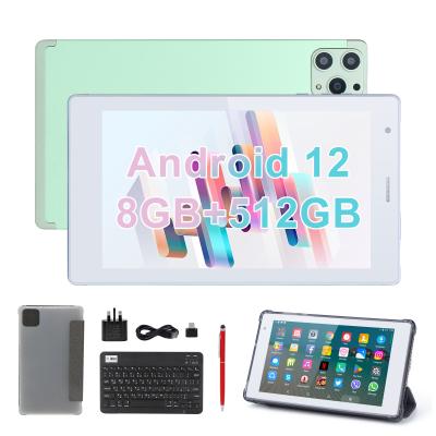 China C idea 7 Inch Android Smart Tablets 8+512GB Quad Core WiFi Tablet HD Touch Screen CM513(Green) for sale