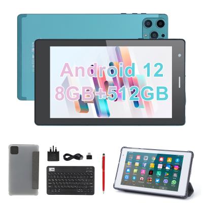 China C idea 7 Inch Android Smart Tablets 8+512GB Quad Core WiFi Tablet HD Touch Screen CM513(Blue) for sale