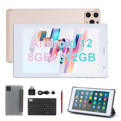 China C idea 7 Inch Android Smart Tablets 8+512GB Quad Core WiFi Tablet HD Touch Screen CM513(Gold) for sale