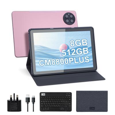 China C Idea Android 8GB RAM 512GB ROM 10.1 Inch Tablet With Keyboard for School CM8800plus for sale