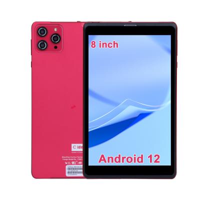 Cina C idea 8 pollici Android 12 Tablet 8GB RAM 512GB ROM 8000mAh Batteria 5+8MP Fotocamera per studenti con supporto SIM CM818-rosso in vendita