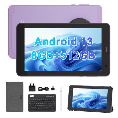 China C Idea Android 13 With 6000mAh 7 Inch Tablets Educational Tablet PC With Pen CM518 Pro Purple for sale