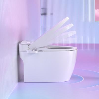 China Modern Luxury Sanitary Ware Electric Auto Toilet Bowl Automatic Operation Bathroom Wc White Intelligent Smart Toilet With Bidet Function for sale