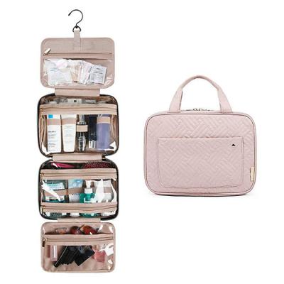 China Eco-friendly Best Price Travel Hanging Hook Toiletry Bag Cosmetic Makeup Bag for sale