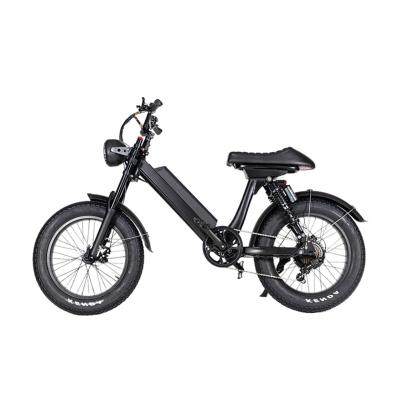 China 2021 Chinese Yoloca G1 Aluminum Alloy Electric Bike 20 Inch Folding Fat Tire Electric Mountain Bike 48V 500W Electric Bicycle for sale