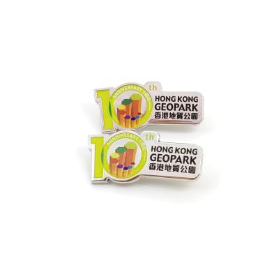 China Europe New Design Custom Metal Print School Uniform Badges Safety Grab Lapel Pins for sale