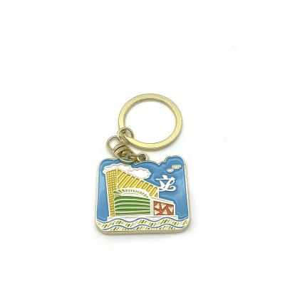 China Europe Customize 3d Cartoon Logo Key Chain Key Ring Enamel Cute Metal Keychains for sale