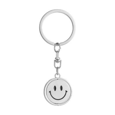 China Wholesale Custom Anime Metal Europe Pxpression Keychains Bulk The Smile Face Key Chain for sale