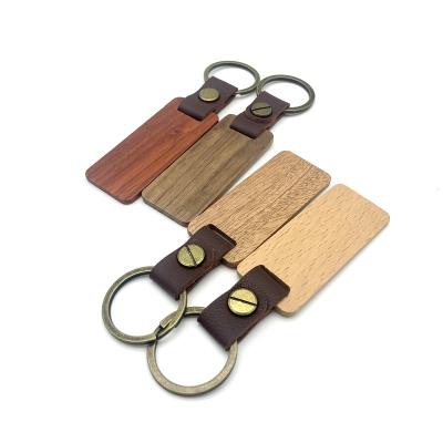 China Fashion Logo Personalized Wooden Keychain For custom made wholesale Engraving Wood Keychains for sale