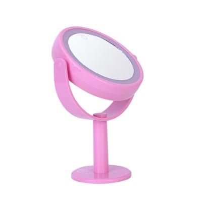 China Professional Usb Rechargeable Single Side Eclectic Customized Smart Makeup Mirror With Led Lights for sale