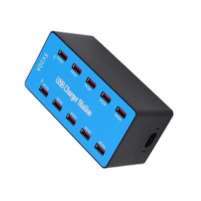 China Custom office school suppermarket broadcastroom usb charging stations 10port usb quicek quick charger for mobile phoes for sale