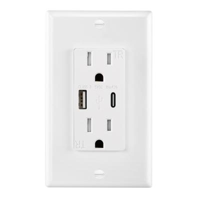 China Big Upgrade To A Standard Plug Wholesale Price 4.2a Usb Plug Socket Wall Outlet for sale