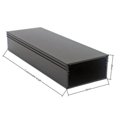 China Decorations 56x28 mm Design Case Box Electronic Extrusion Aluminum Metal Electrical Enclosures for sale