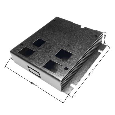 China PCB Box 94x94x20mm customized sheet metal CNC workpiece ultraviolet proof anodized aluminum box j junction box for sale