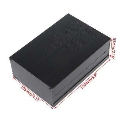 China PCB Box 106x55x150 mm spot black anodized PCB card slot aluminum alloy shell for sale