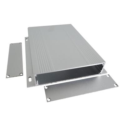 China PCB Box 133x26.3 mm silvery Aluminium Enclosure Case Electronic Extrusion Stompbox Project Box Project Instrument Case for sale