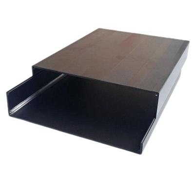 China Heat Sink 178x50 mm Customize Sandblasting Aluminum Amplifier Hifi Enclosure for sale