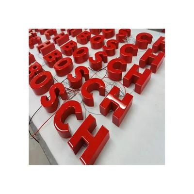 China Stores factory direct sales advertising business sign 3d wall led luminous acrylic led backlit letter sign for sale