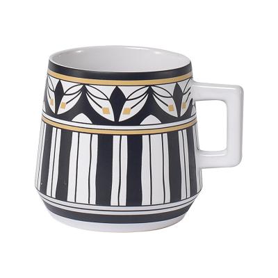 China Cheap Wholesale Vintage Sustainable Style Hotel Restaurant Used Ware Ceramic Coffee Mug With Custom Logo for sale