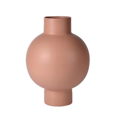 China Contemporary Nordic Modern Vases Table Top Style Modern Living Ceramic Flower Vase for sale