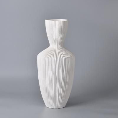 China Eco-Friendly Ceramic Home Decor Vase Wholesale Novelty Design Band Vase Flower Ceramic Vase Online for sale