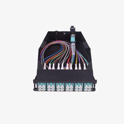 China Fiber Optic OM3 OM4 12 24 Core MTP MPO Module Cassettes For Fiber Optic Patch Panel - for sale