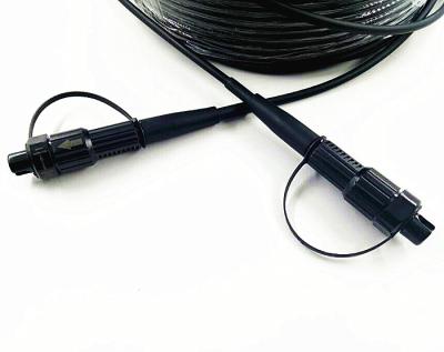 China Fiber Optic Communication Systems Waterproof Fiber Optic Mini SC Reinforced FTTA Patch Cord for sale